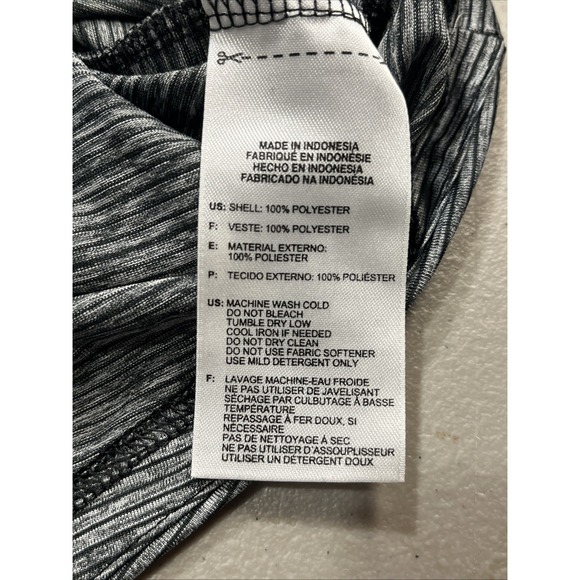 Adidas Size Medium Razorback Grey Striped Tank Top Women's - Picture 4 of 5